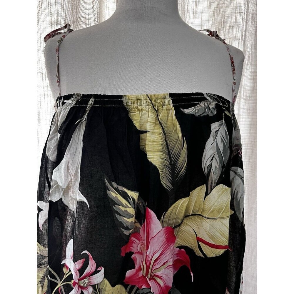 Tommy Bahama Womens M/L Bathing Suit Cover Up 100% Cotton Tropical Floral Print - Picture 4 of 8